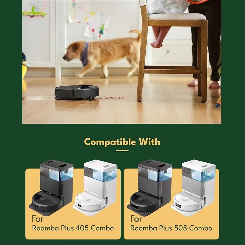 B15C ملحقات آلة الكنس 27 قطعة مجموعة لـ Irobot Roomba Plus 505/405 فرشاة كومبو الرئيسية، فرشاة جانبية، ممسحة، فلتر، كيس غبار