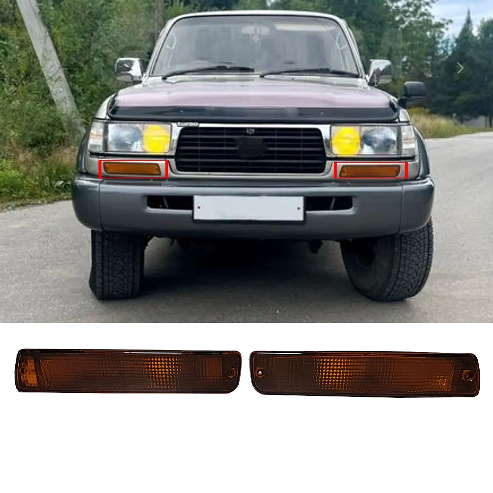 

PAIR Car Front Fog lamp Fog Light For Toyota Land Cruiser FZJ80 FZJ80G HDJ80 HDJ81 HDJ81V HZJ80 HZJ81 HZJ81V 1992