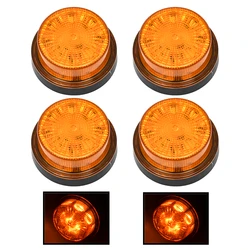 4Pcs Rotary Tractor LED 12V 24V Parking Lights For Trailer Side Marker Lights Cargo Car Truck Stroboscope Flashing Accessories