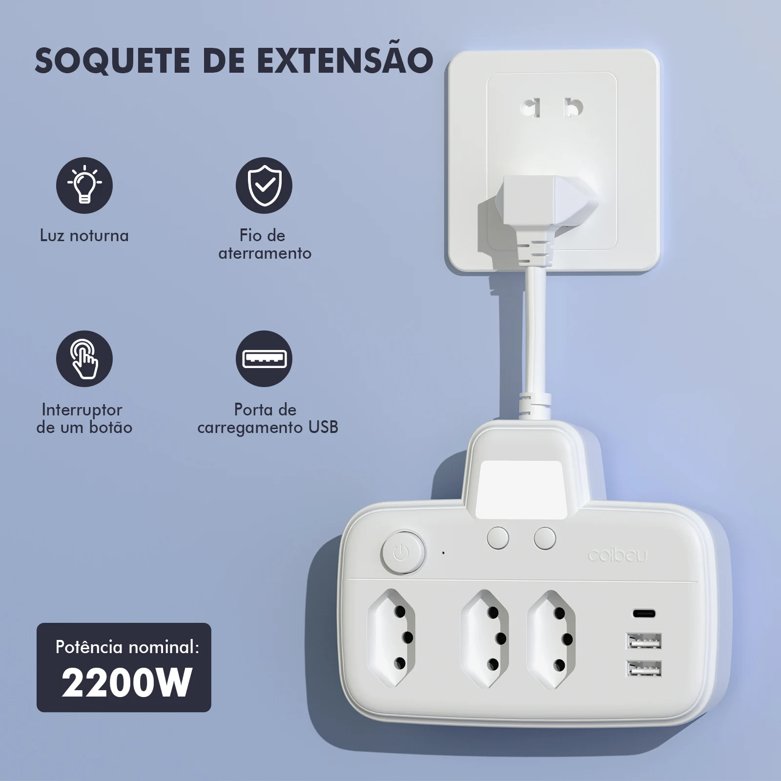 Extensão Elétrica， Extensor de Tomada， Extensao Elétrica， Coibeu， Filtro de Linha Brasileiro， Brasil sem Imposto， Extençao