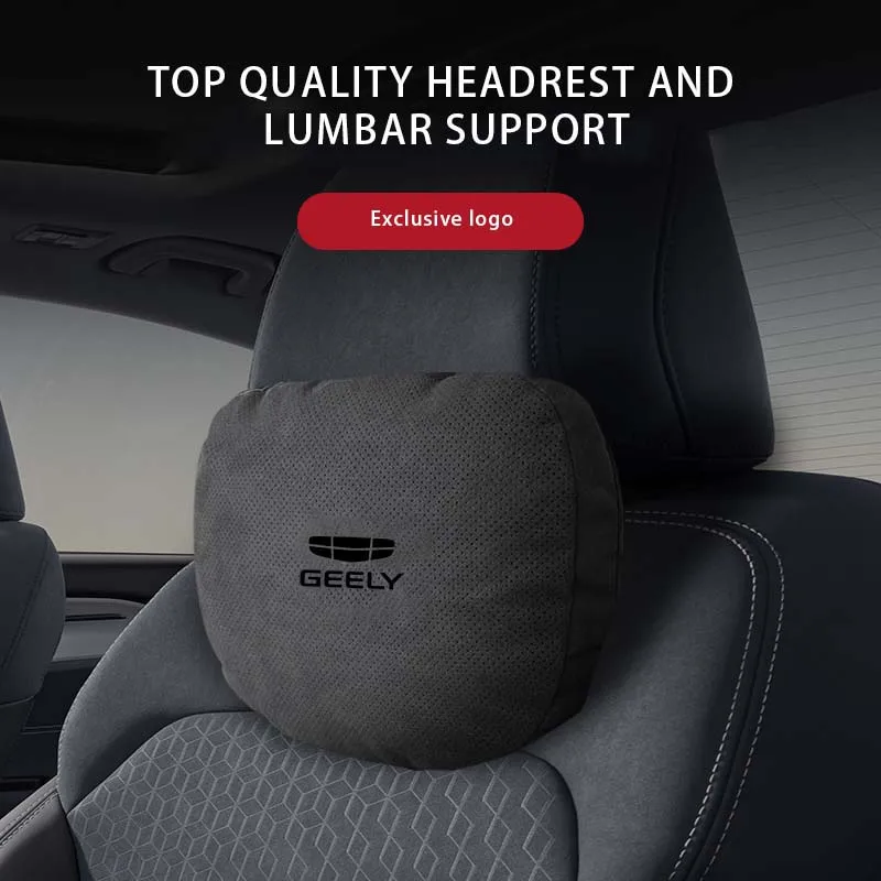 Car Neck Pillow Seat Headrest Lumbar Spine Protectio For Geely CK 1 2 3  GX3 Pro Atlas Coolray Mk Cross Emgrand Accessories 2024