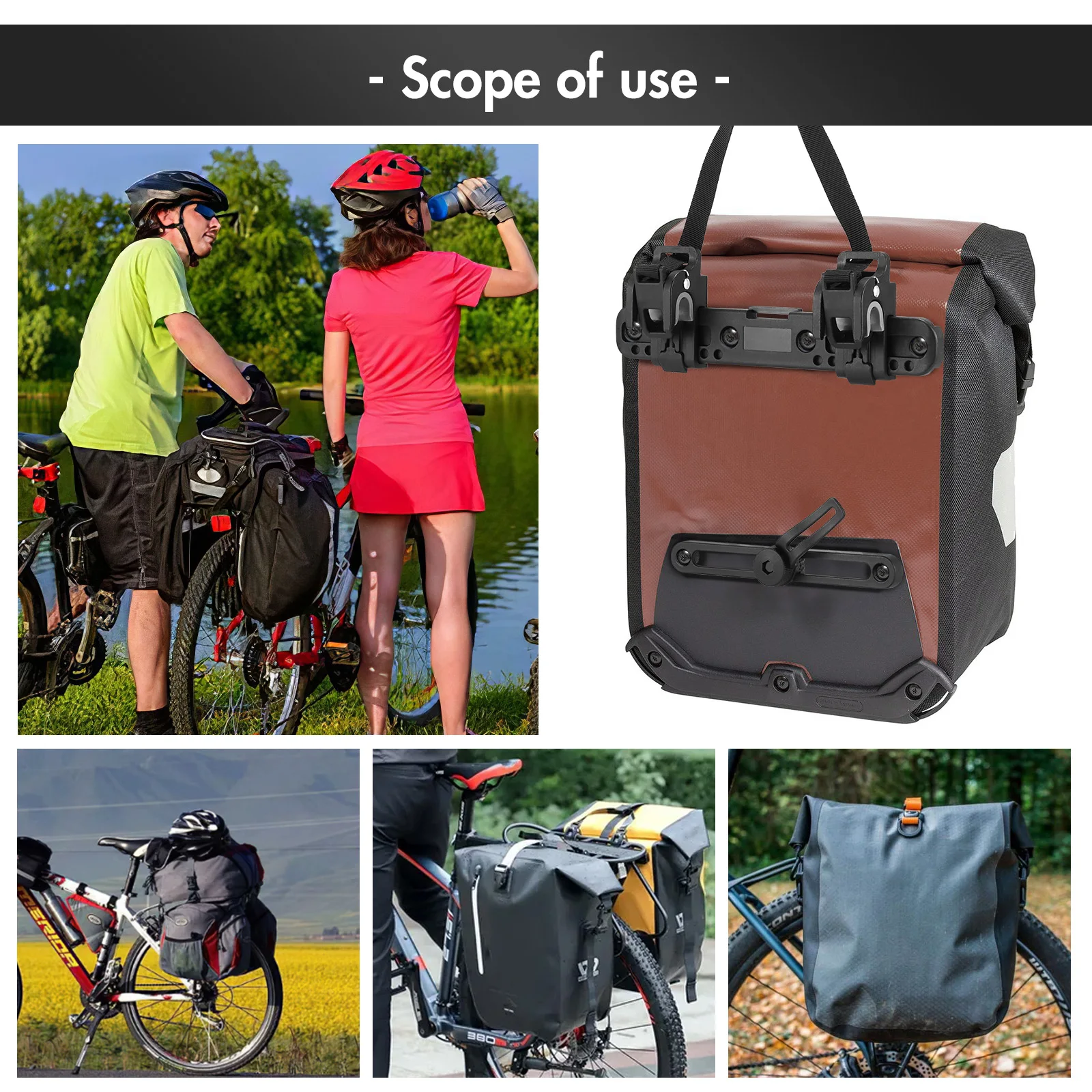 Newest Bag Buckle Luggage Nylon Buckle 360 Degree Adjustable Bicycle Side Bag Buckle Riding Equipment For Bicycle Accessories