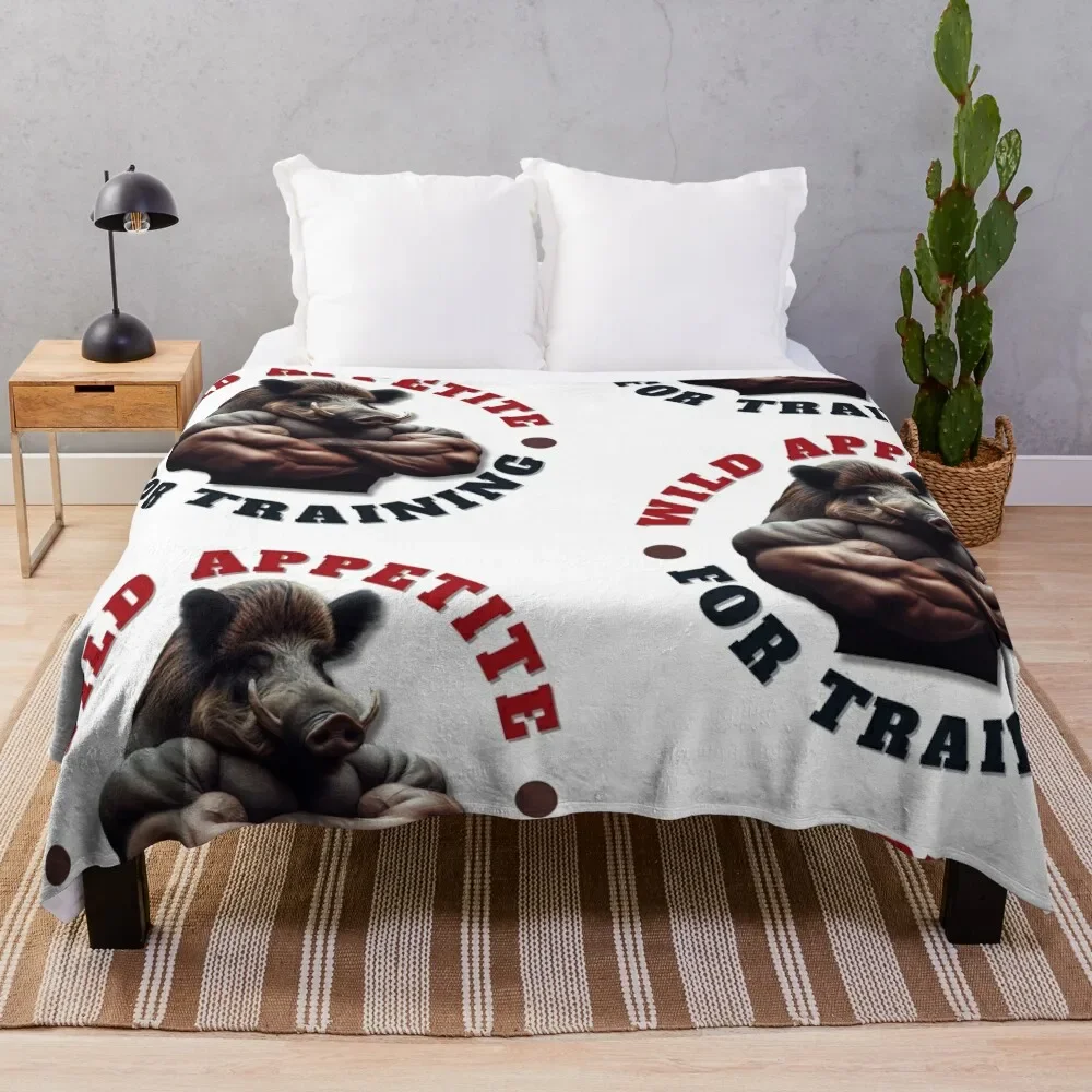 Wild appetite for training Throw Blanket Kid'S Soft Beds blankets ands Blankets