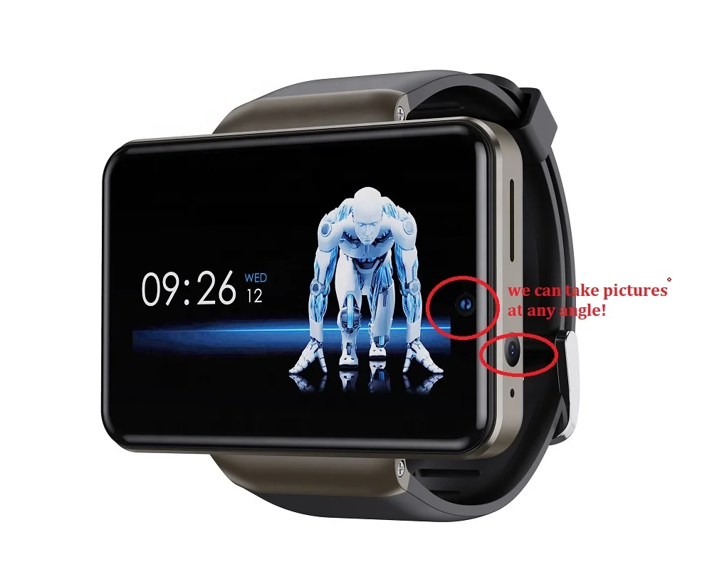 Factory supply stylish DM101  2.41inch big screen  Android 7.1 smart watch 3GB + 32GB 5MP camera 4G WiFi GPS Smart Watch