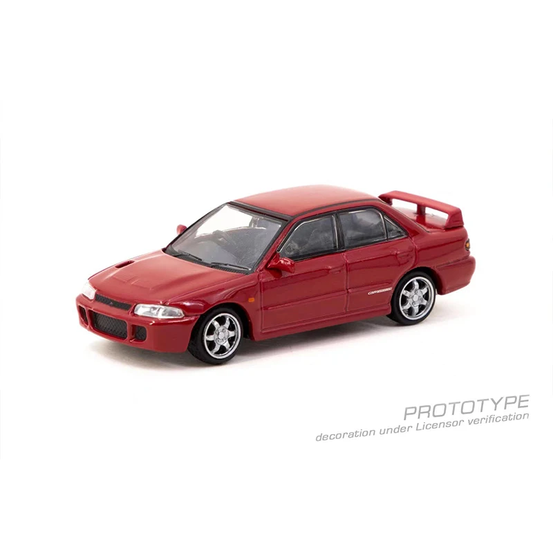 TW 1:64 Lancer GSR Evolution Red Diecast Diorama Car Model Collection Miniature Toys Tarmac Works