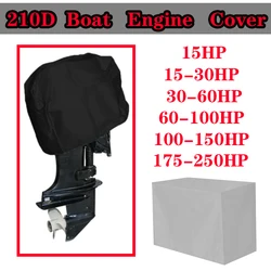 Yacht Half Outboard Motor Engine Boat Cover Oxford Waterproof Anti UV Dustproof Cover Marine Engine Protector 15-250HP