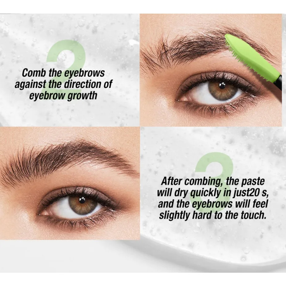 Private Label Vegan Makeup Wholesale Eyebrow Styling Gel Clear Hold Long Lasting Waterproof Cruelty Free Custom Logo Eye brow