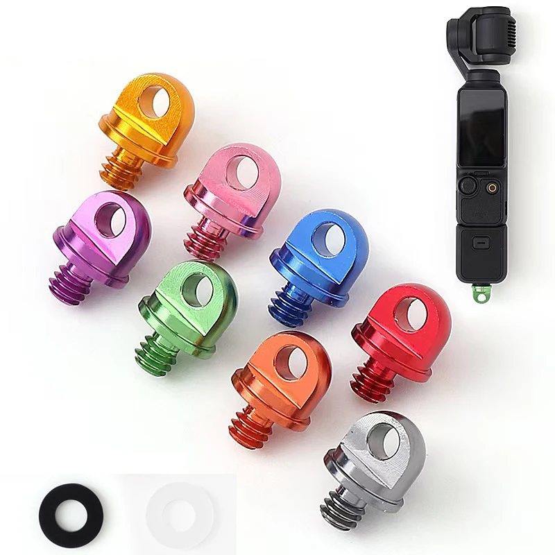 1/4-Zoll-Schraube für GoPro Insta360 DJI Osmo Pocket 4 3 Action SLR Kamera Verbindungsring Adapter Selfie-Stick Handgelenk-Sicherheitsgurt