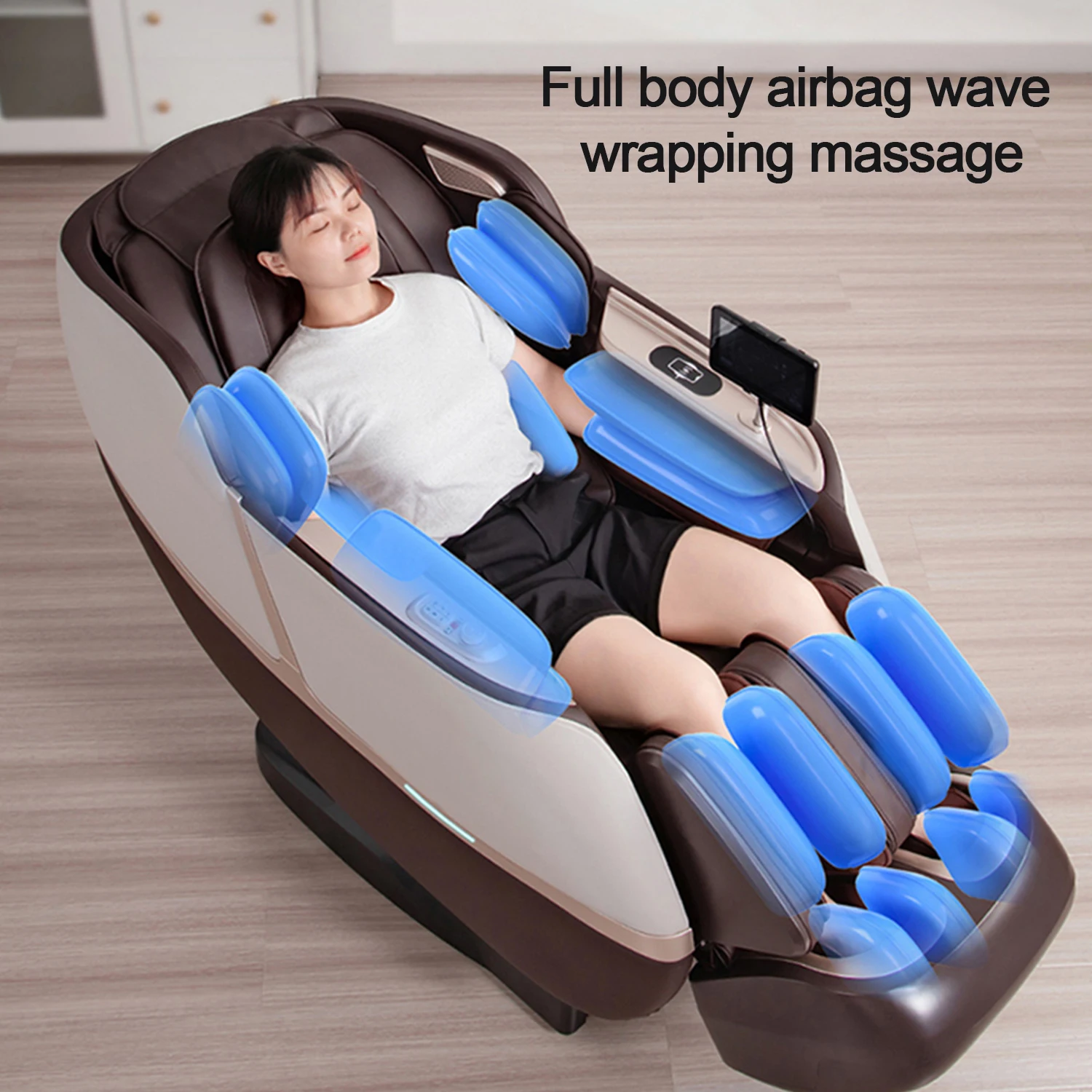Massage Chair Full Body Zero Gravity SL Track Body Recliner with Heat AI Voice Control Thai Stretch Office Chair 3-Year Warranty