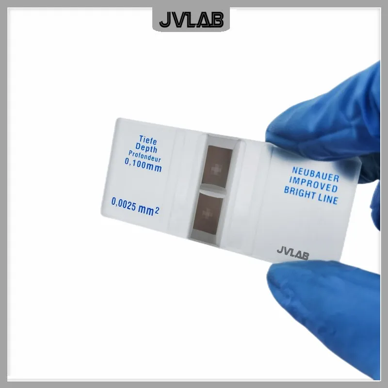 Blood Cells Counting Chamber Neubauer Improved Bright-line Hemocytometer Chamber For Counting Blood Cells 1 Pcs With Coverslip