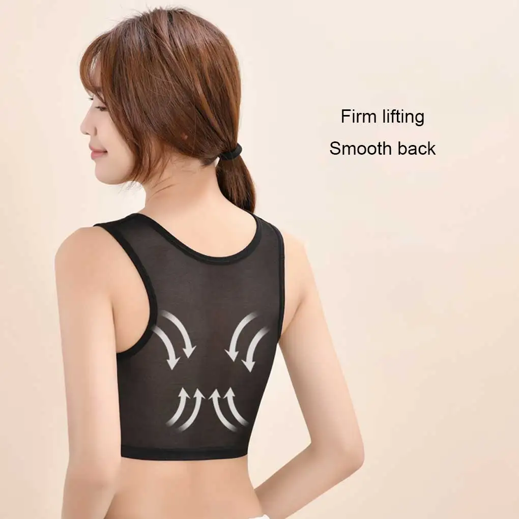 Weste Brust Shaper Dehnbare Tank Top Hemd Brust Trans Elastische Unterwäsche Stärken Verband Kurze Korsett Frauen