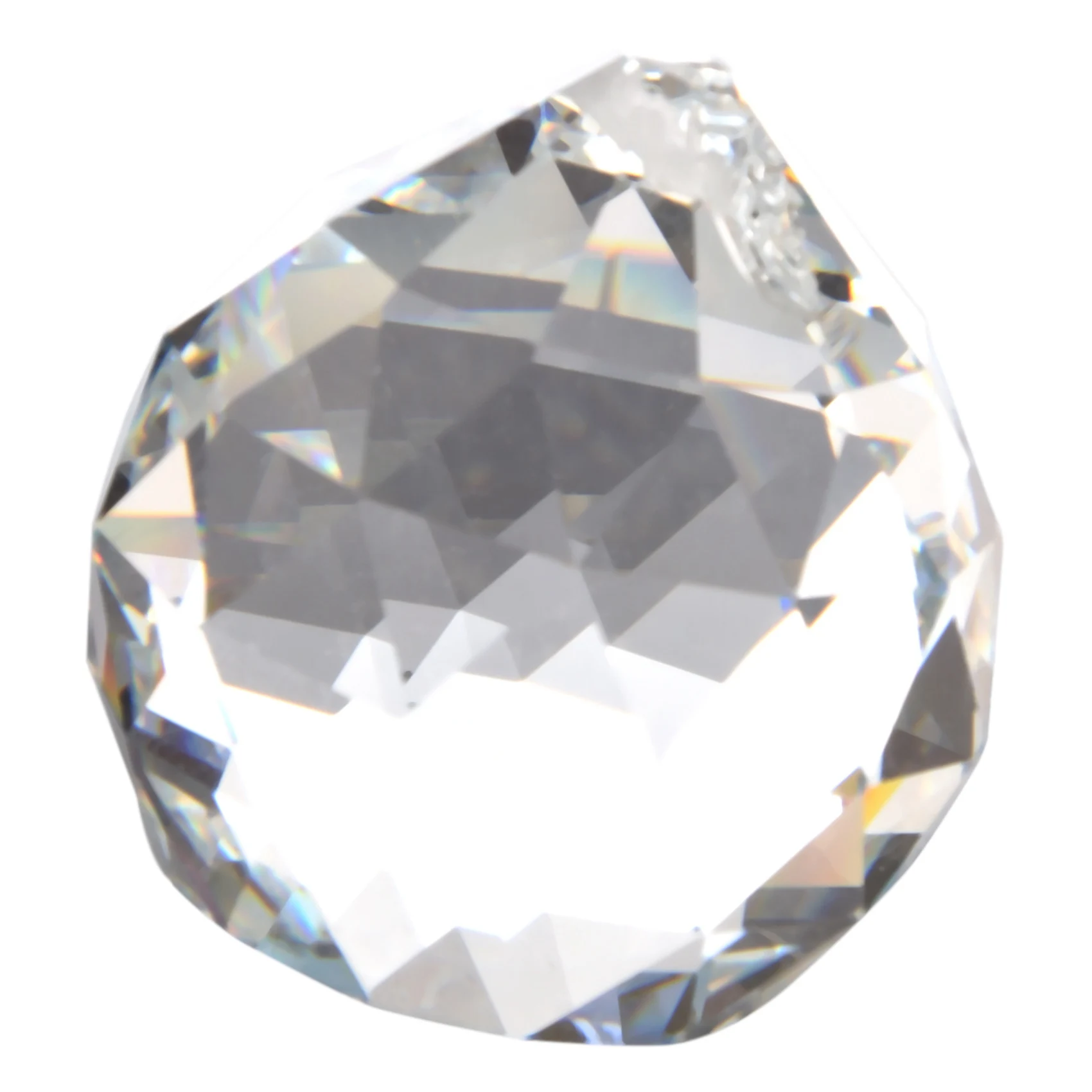 AFOURT-3X 40MM Feng Shui Facettierte Dekorative Kristallanhängerkugel (Transparent) – Detail 3