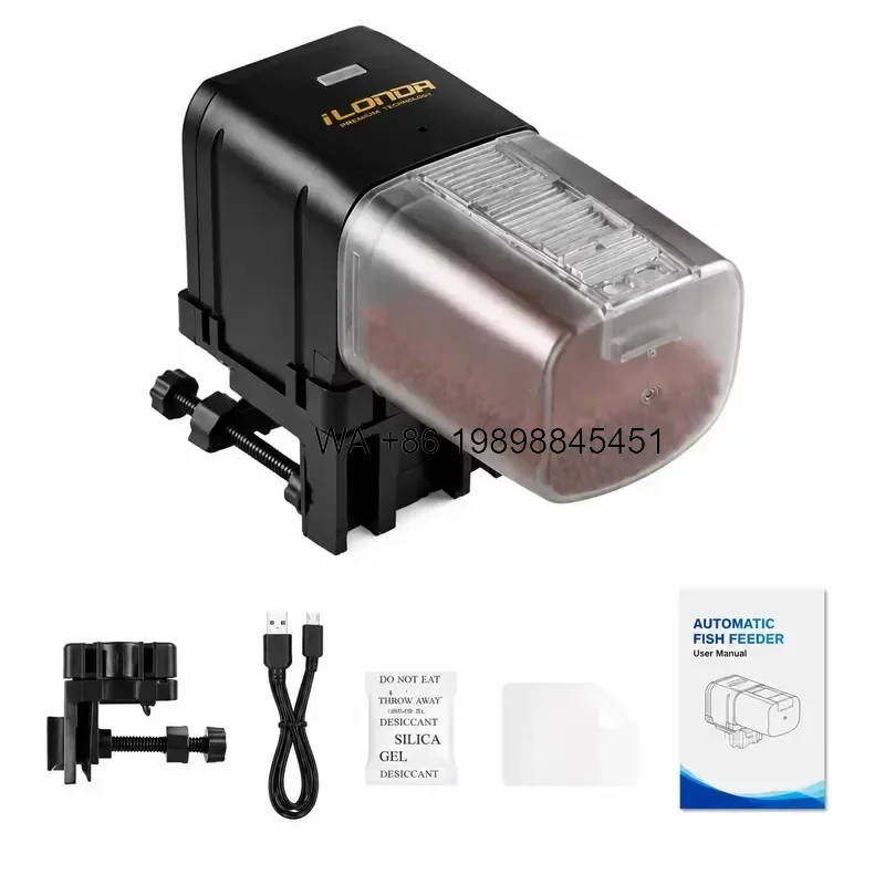 Wmwmnu Smart WiFi Automatic Fish Feeder App Control Aquarium Timer Food Dispenser 4L Box for Goldfish Turtle Tropical Fish
