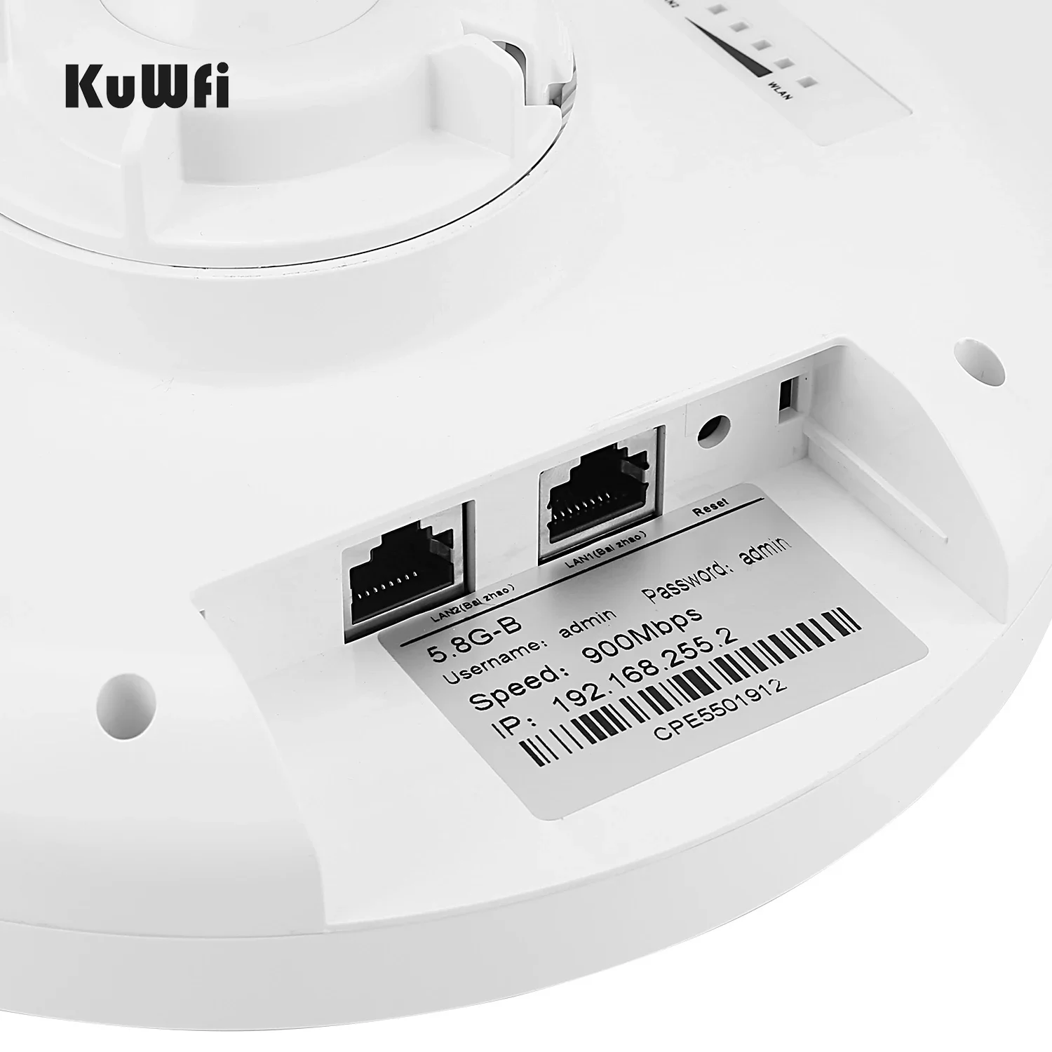 customize KuWFi 1200mbps gigabit rj45 high gain Antennas 5km long range wireless coverage wifi bridge with led Indicators