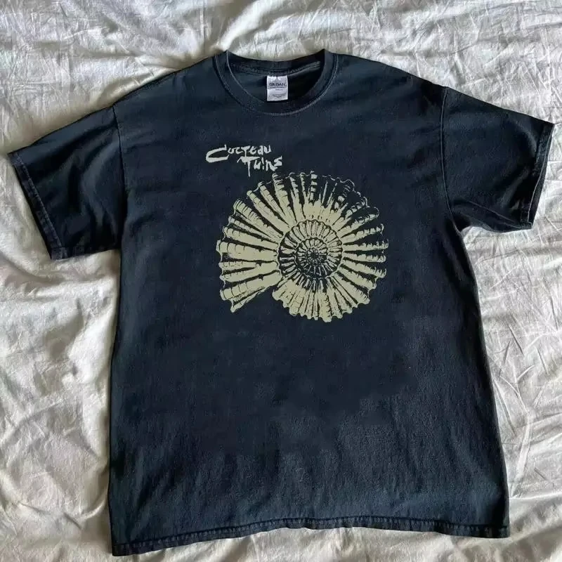 Classic Nostalgia Cocteau Twins Vintage T-shirts Men Women Cotton Short Sleeve Loose Casual Crew Neck Graphic Summer Top