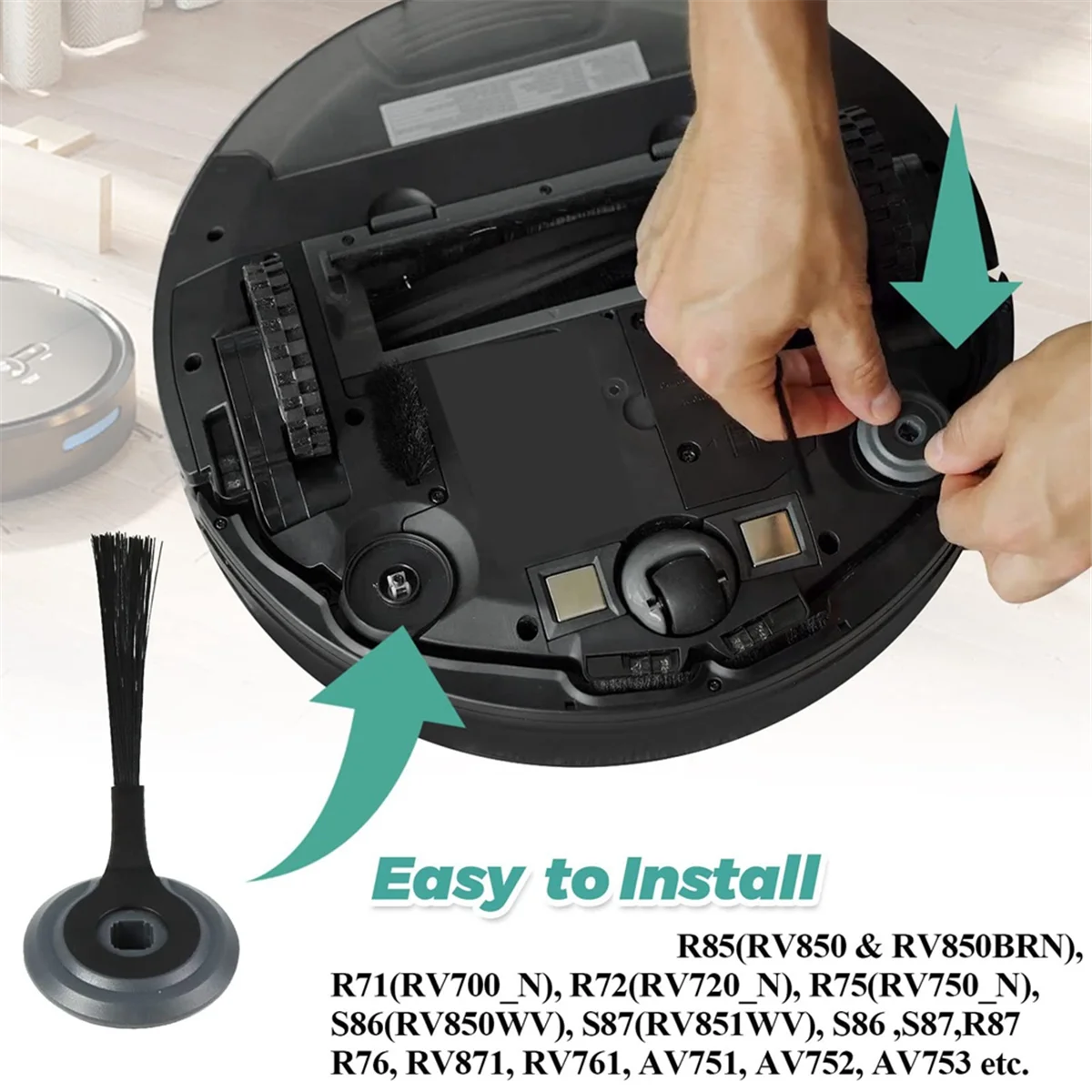 Сменный фильтр для RVSBK950, сменные боковые щетки для ION S87 R85 RV850 Robot