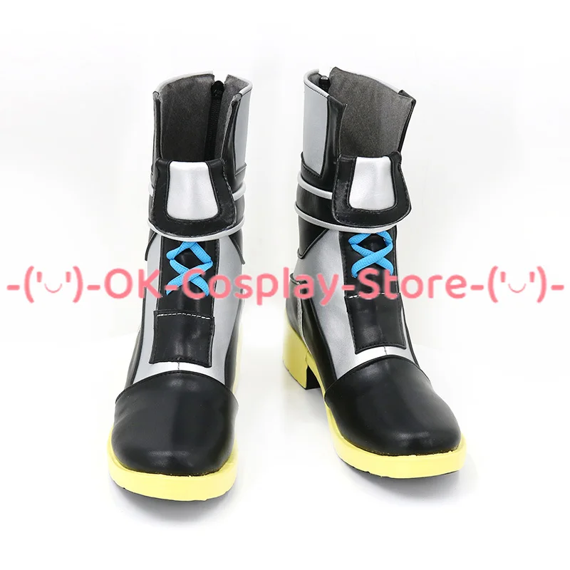 SideM Cosplay Shoes PU Leather Shoes Halloween Boots Cosplay Props Custom Made