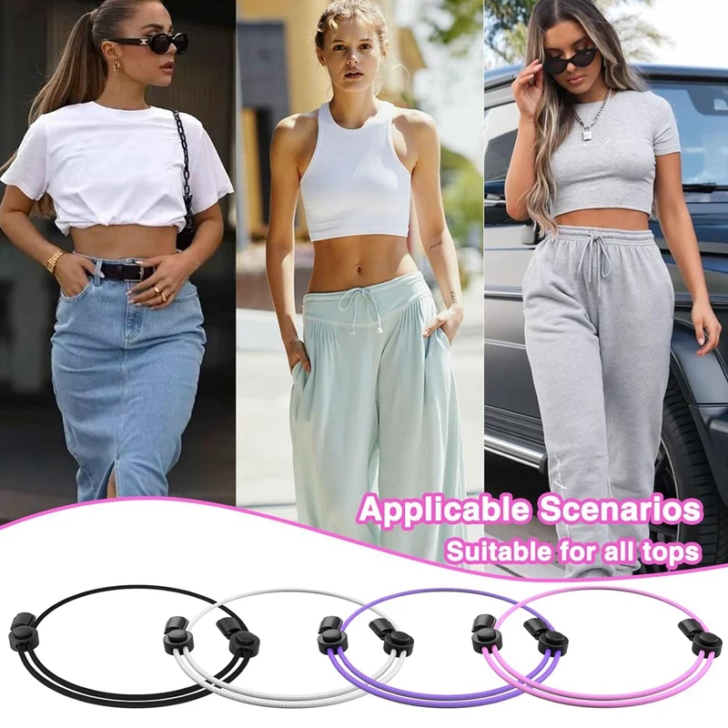 Crop Tuck Adjustable Band, Crop Tuck Tool For Sweater And Shirt,Belly Leaking Crop Tuck Band, The Elastic Band To Change