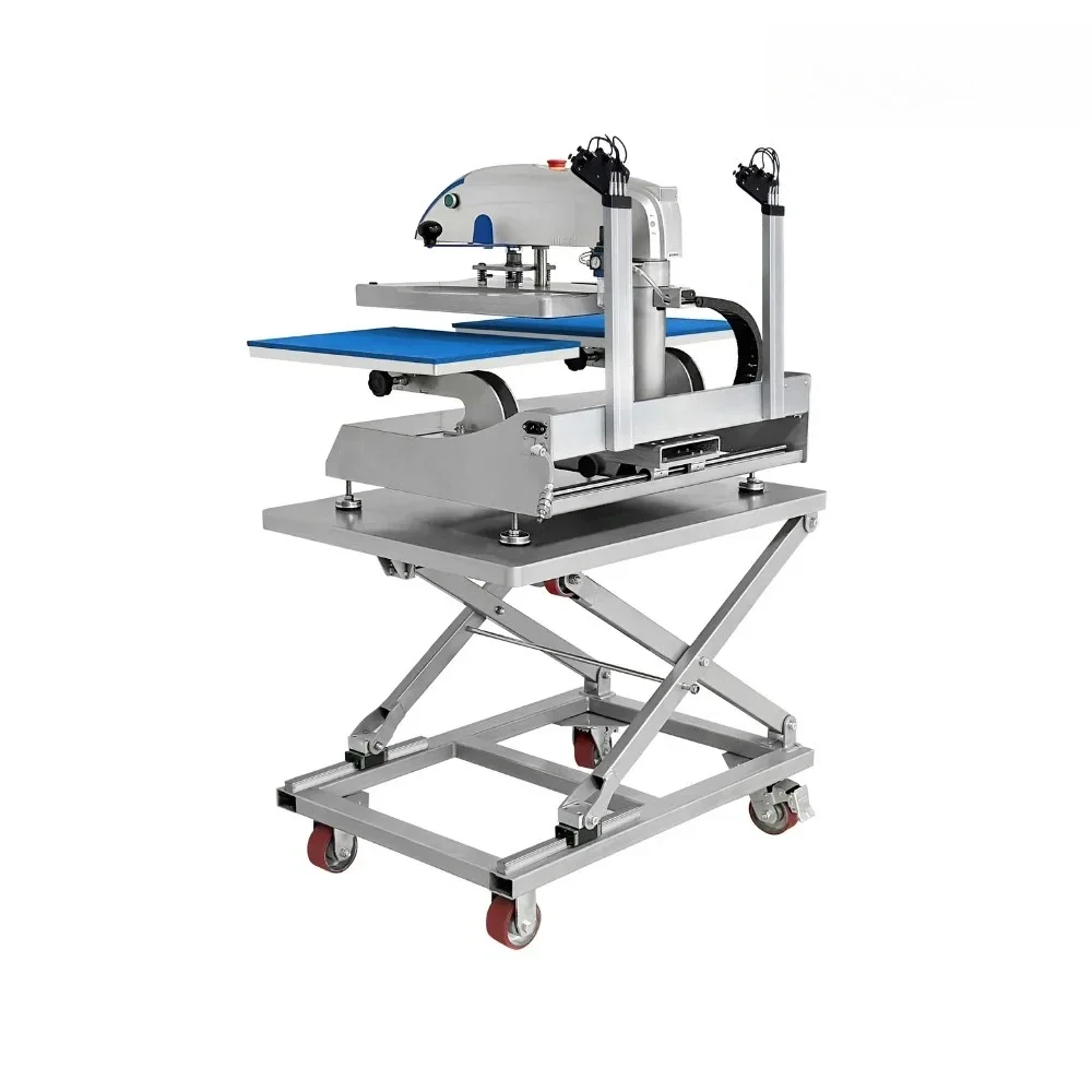 16x20 Pneumatic Heat Transfer Machine Dual Station 40x50cm Tshirt Sublimation Printing Heat Press With Plate Type Usage