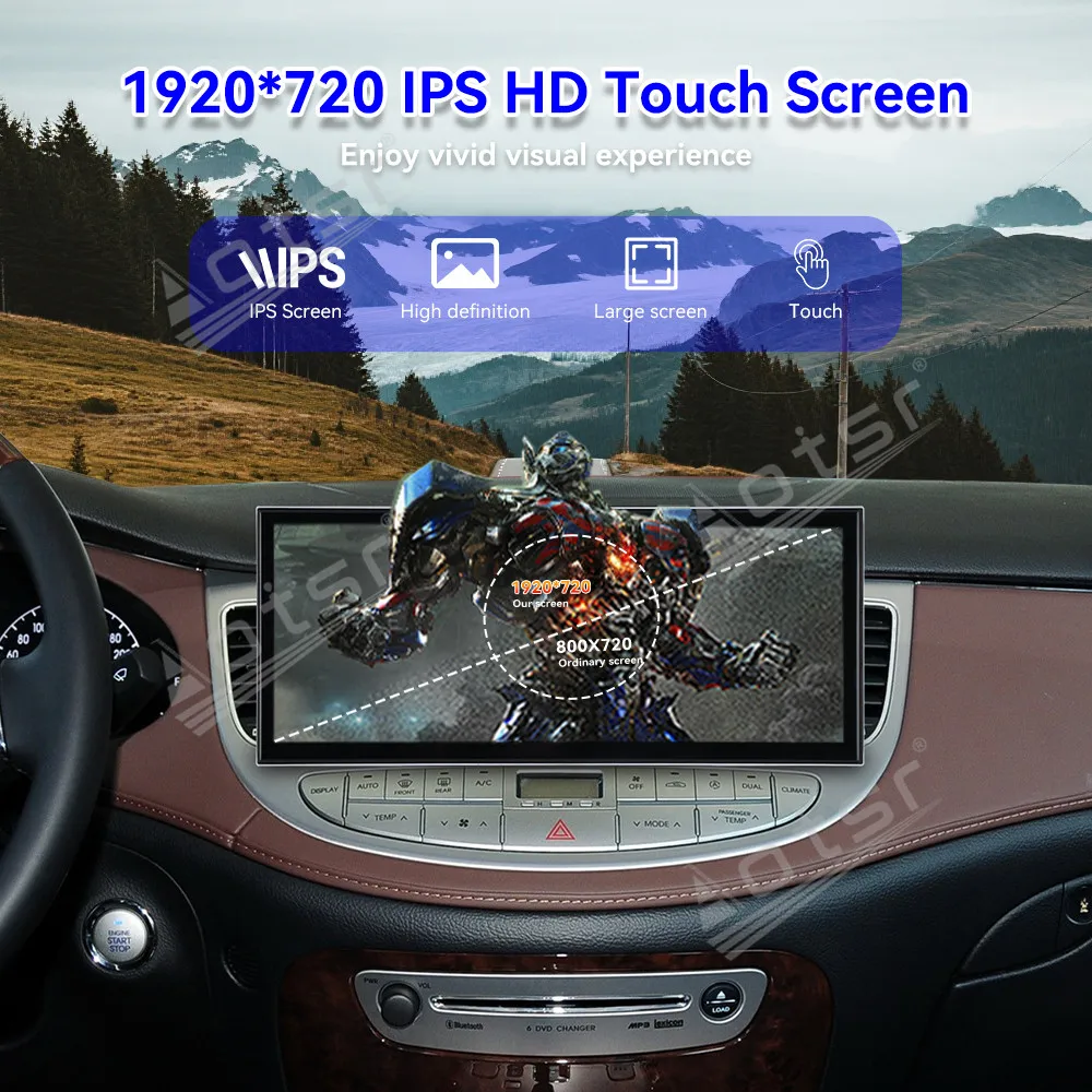 15.8 Inch In-Dash Touch Screen Car Radio GPS Navigation Stereo For Hyundai Genesis 2008-2013 Multimedia CarPlay Android Auto 4G