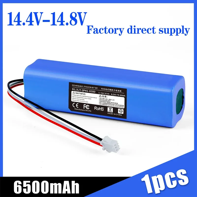 2024 High-performance 14.4V 18650 12800mAh Lio-ionBattery Pack,For XiaoMi Lydsto R1Sweeper robot Replacement Battery,Direct Deal