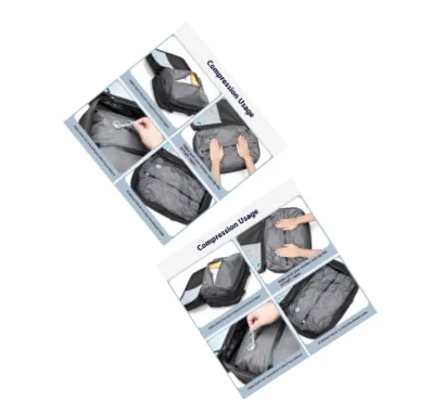 Compression Backpack With Pump Large Capacity for Men High Quality Travel Oxford Laptop Bag Luggage Expandable Waterproof