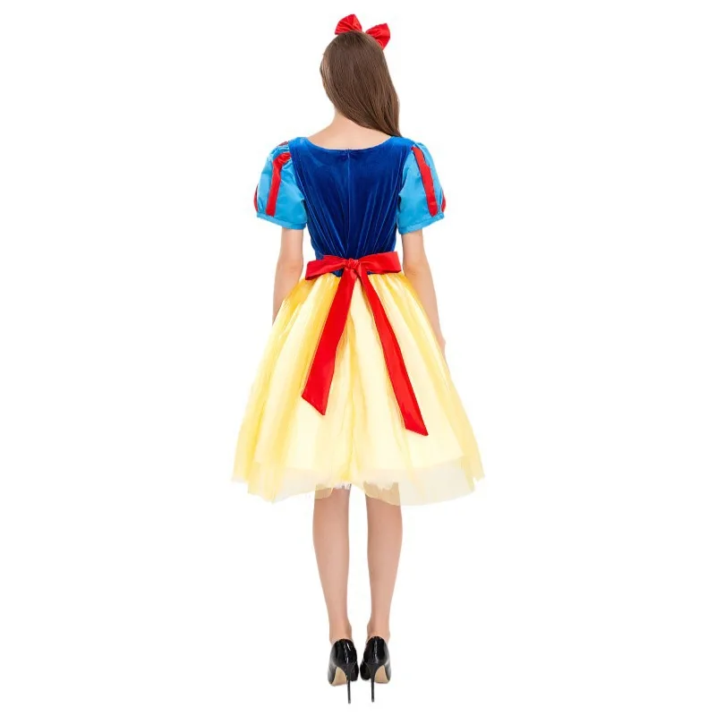 Costume de Cosplay de Princesse Blanche-Neige pour Halloween, Robe de Soirée Parent-Enfant