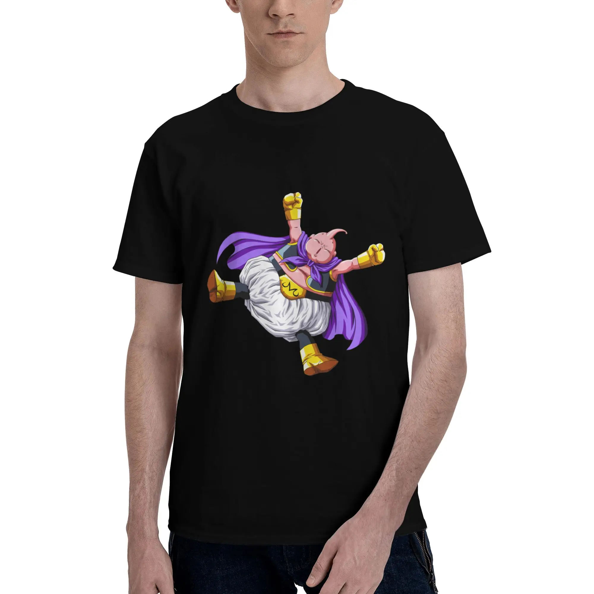 Camiseta Bandai Dragon Ball para hombre, ropa de Anime, camisetas Crazy, camisetas de manga corta, 100% algodón