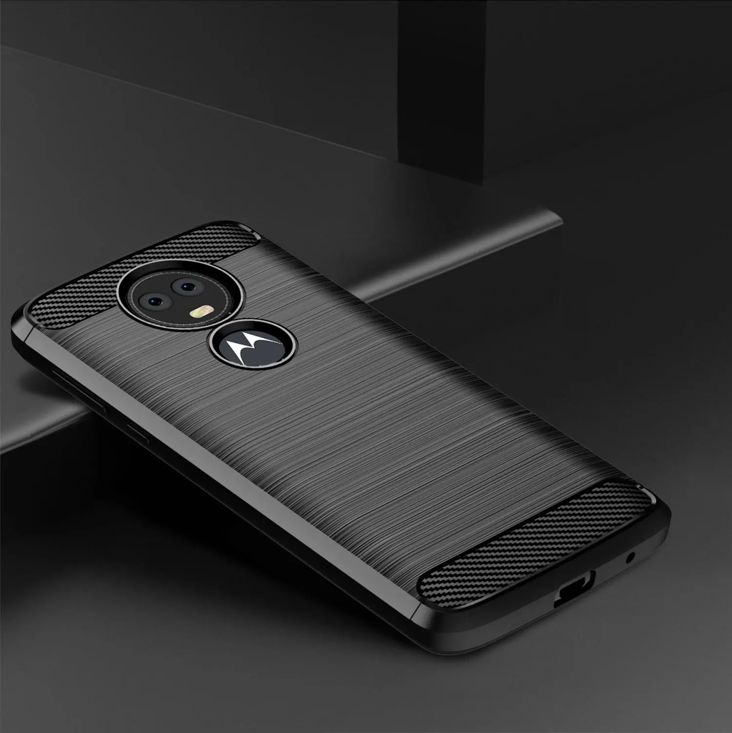 Silicone Case for Moto E5 Plus e5 play cruise Shockproof Back Cover for Motorola e5 supra E5+ Carbon Fiber Cases Coque Fundas