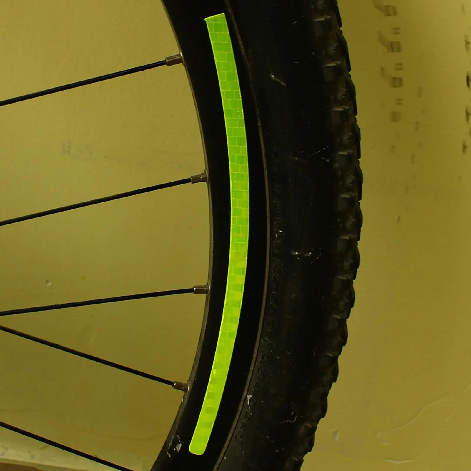 Reflective Bicycle  Sticker Strips - Fluorescent Reflectors for Cycling Wheel Rim - Decal Tape