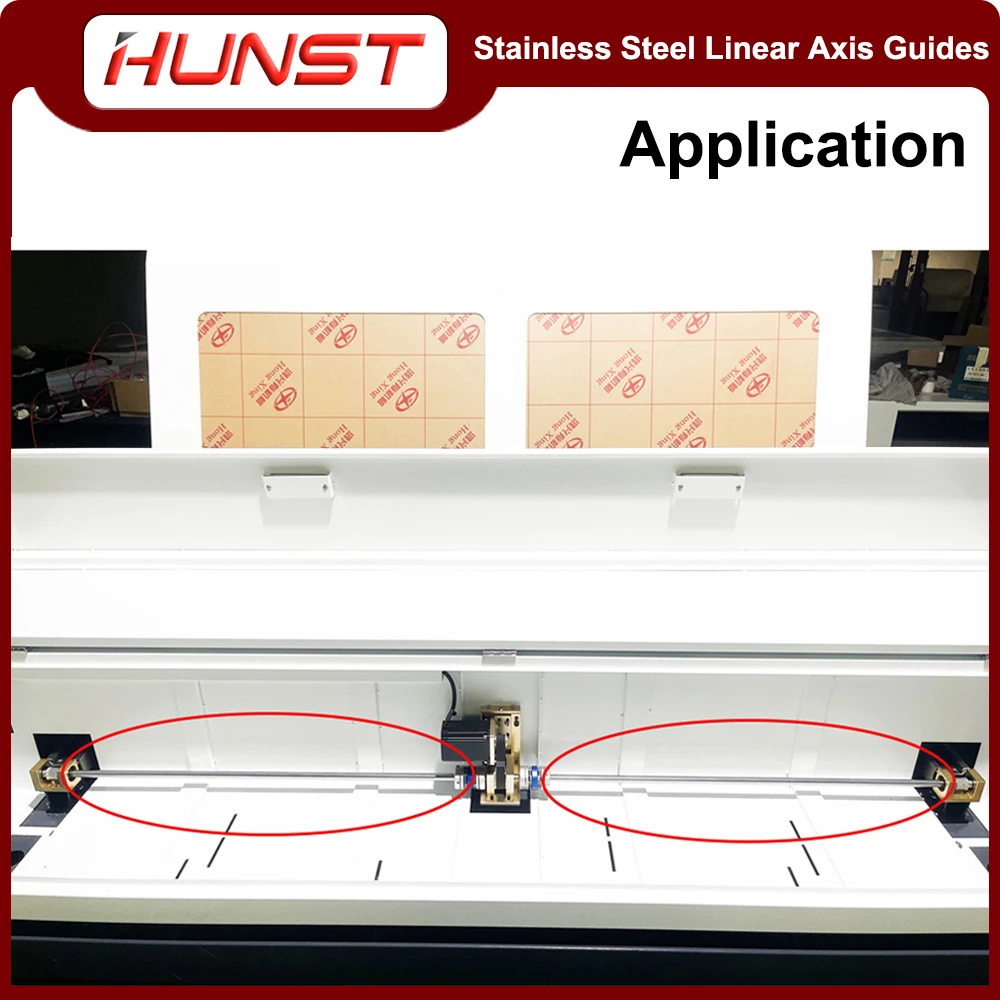 HUNST الفولاذ المقاوم للصدأ قضيب خطي قطر 10 مللي متر/12 مللي متر آلة أداة الخطي محور دليل المحور البصري دليل السكك الحديدية الشريحة السكك الحديدية