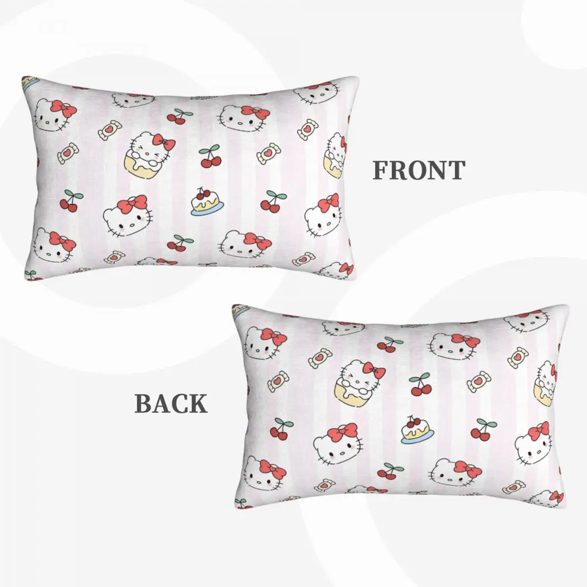 Kids Sanrio Character Cherry Hello Kitty Bedding Pillowcase Extra Soft Reversible Pillow Cover 20 in x 30 in