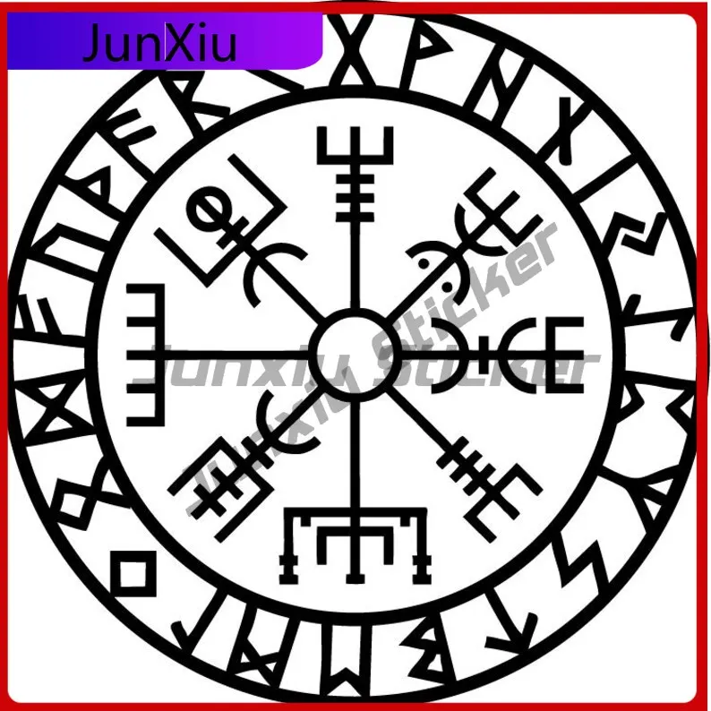 

Celtic Ornaments Round Sign Vinyl Sticker Anti Scratch Exterior Decal Aquarium Decoration Car Sticker Camping Decals Pvc