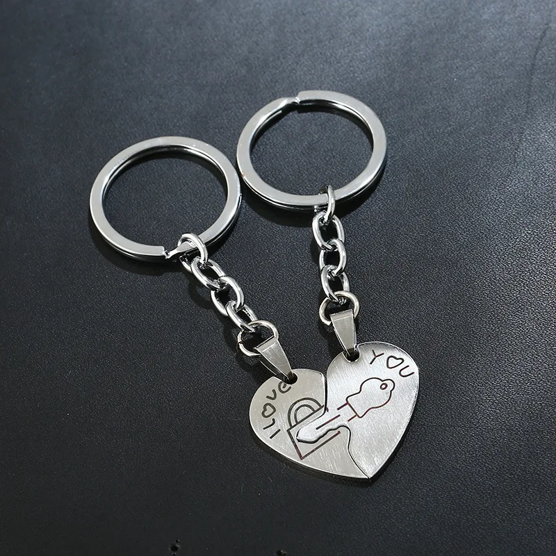 i love you keychain Her I Love You I Know Sentimental BFF Girlfriend Boyfriend Husband Wife Couple Key Ring