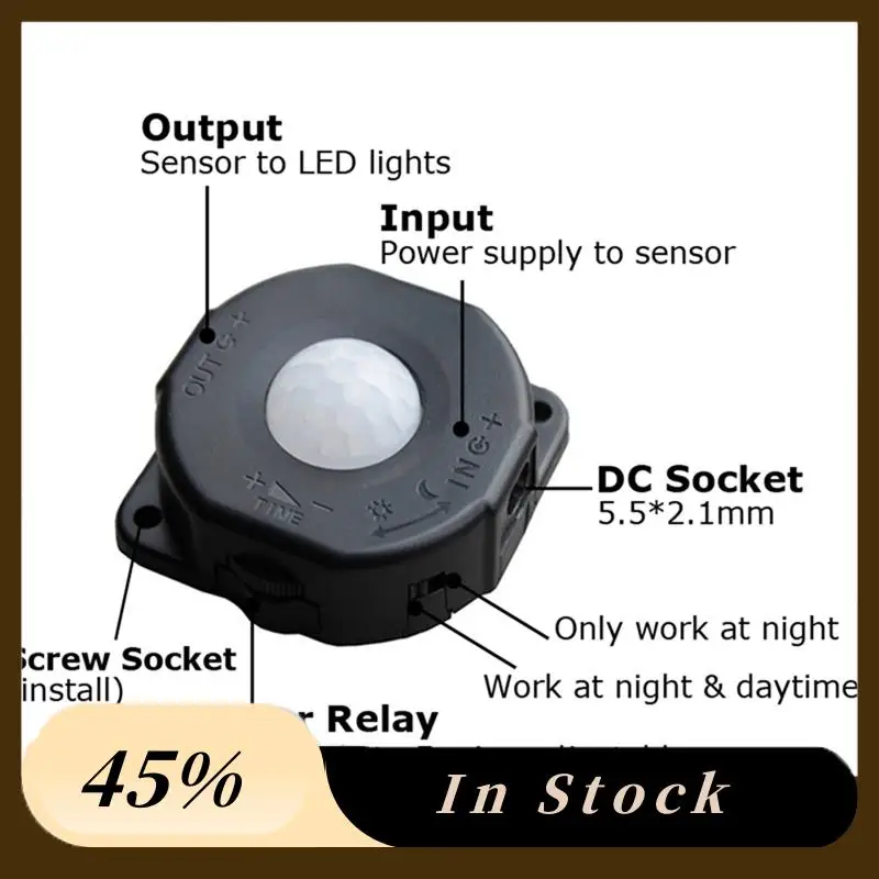

5Piece Motion Sensor Light Switch DC 5V 12V 24V Movement Automatic Infrared 12V Sensor (A)