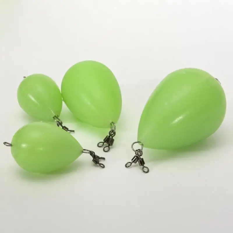 652F Night Fishing Luminous Egg Float Upward Glow In Fishing Float Thrower อะคริลิค Iscas Tackle เครื่องมืออุปกรณ์เสริม