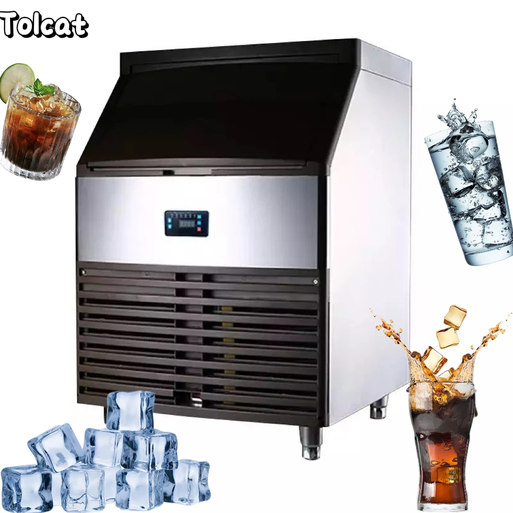 

Tolcat Factory Direct Hot Sale Automatic Cube Ice Maker Machine Small 40kg To Big 1 Ton Cube Ice Making Machine For Home Bar
