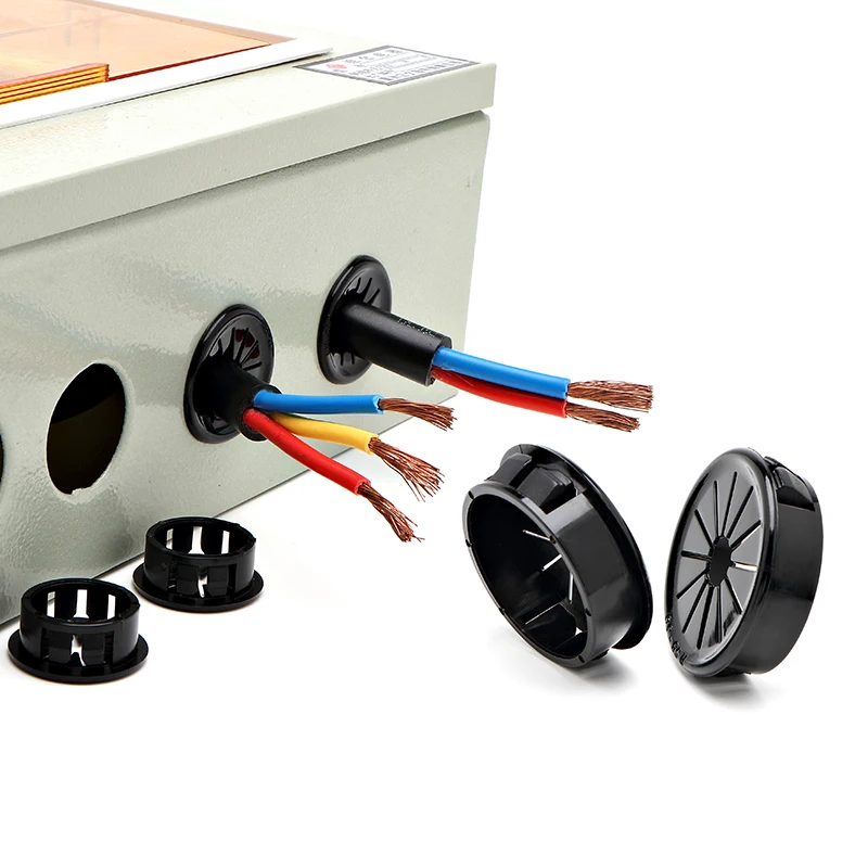 

8mm-75mm With Card Slot Smart Cover Buckle Type Cable and Wire Threading Coil Sheath Black Snap on Loop Flame Retardant Over