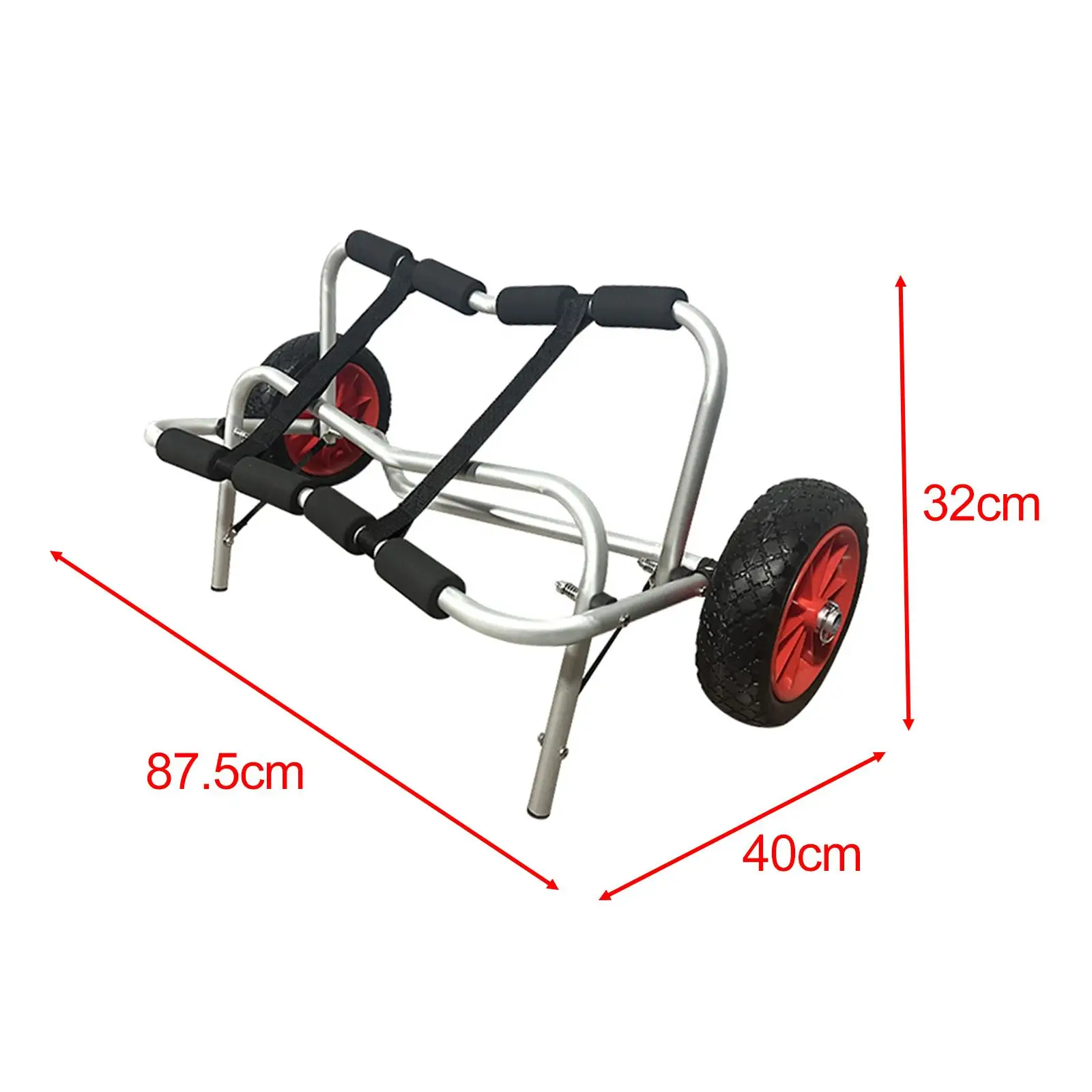 Kayak Trolley Supplies Aluminum Canoe Cart for Outdoor Boating Water Sports