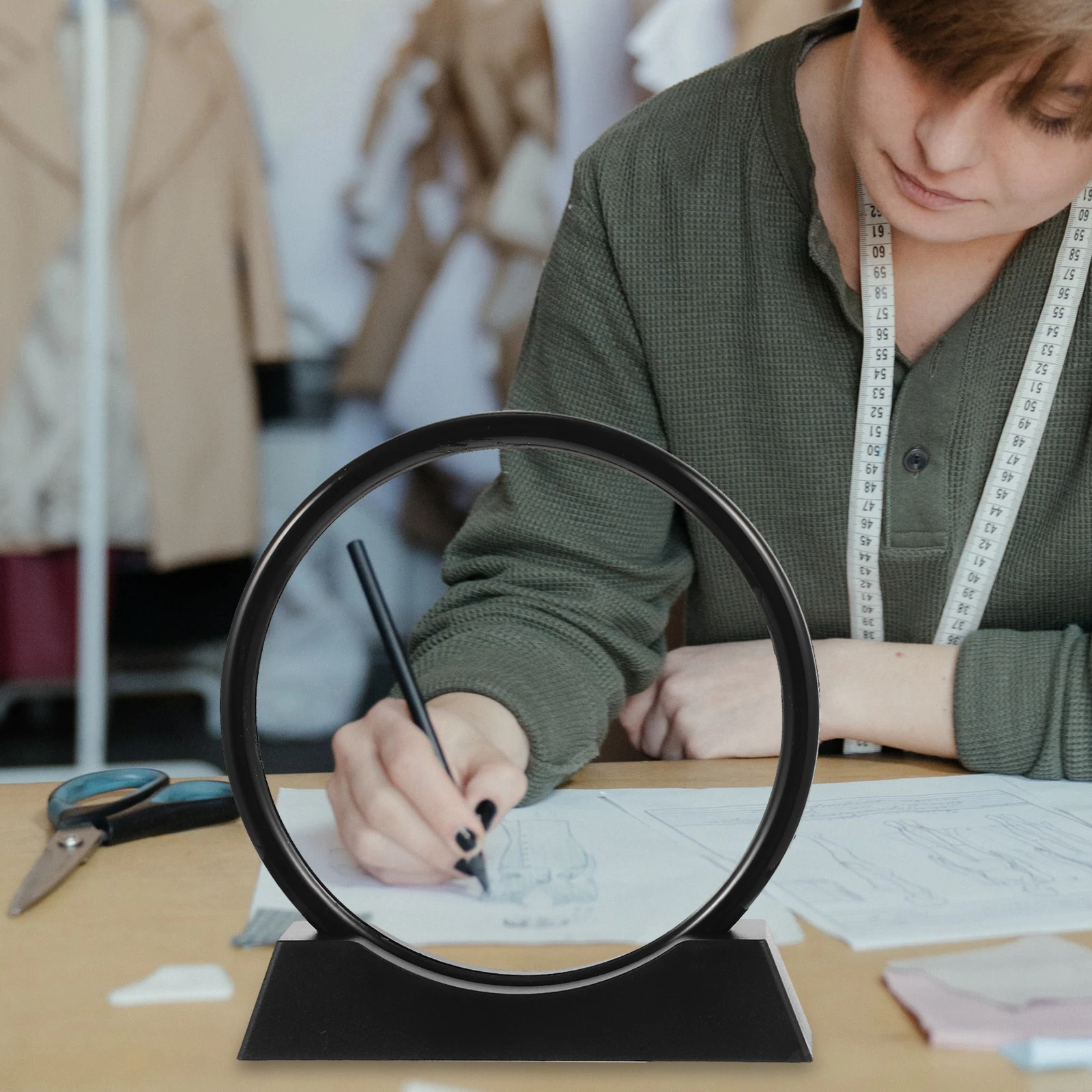 1 Juego de adorno de imagen de arena movediza que fluye en arena 3D DIY, decoración móvil, escritorio, hogar, oficina, vidrio de acero inoxidable