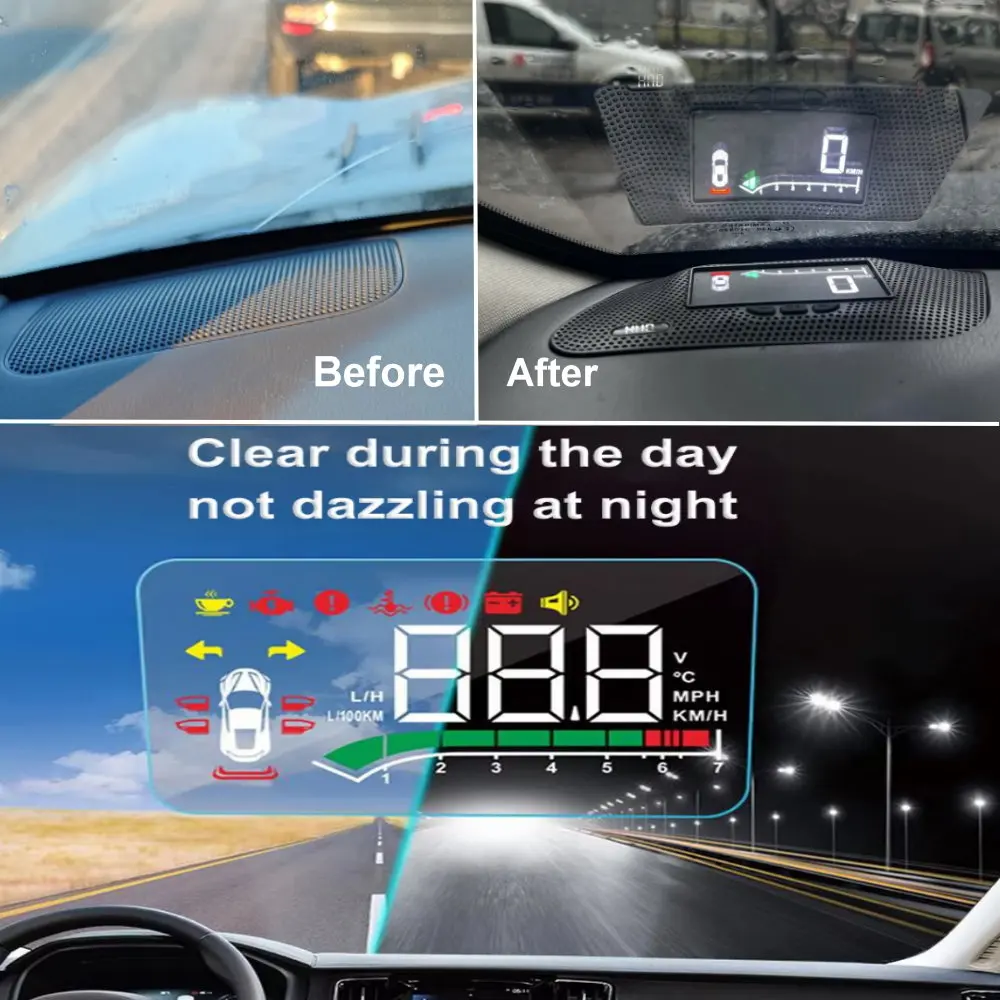 

For Nissan Patrol 2018-2023 OEM HUD Head up Display Car Electronic Accessory Safe Driving Windshield Projector Alarm