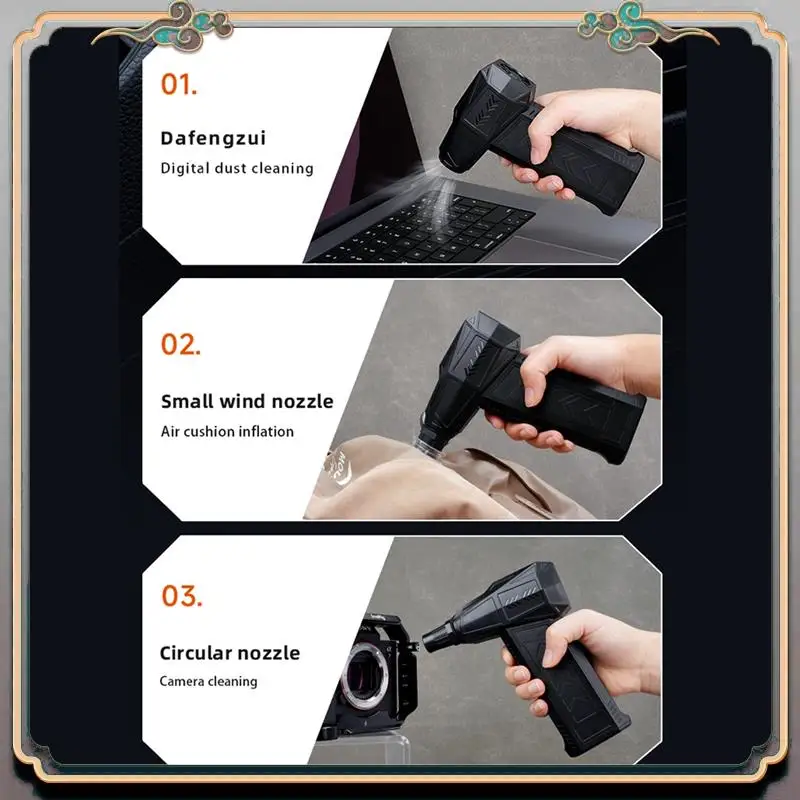 

A46M-X11 Turbo Jet Fan Handheld Mini Violent Blower 130000 RPM Brushless Motor Wind Speed 45M/S Thrust 200G Duct Fans