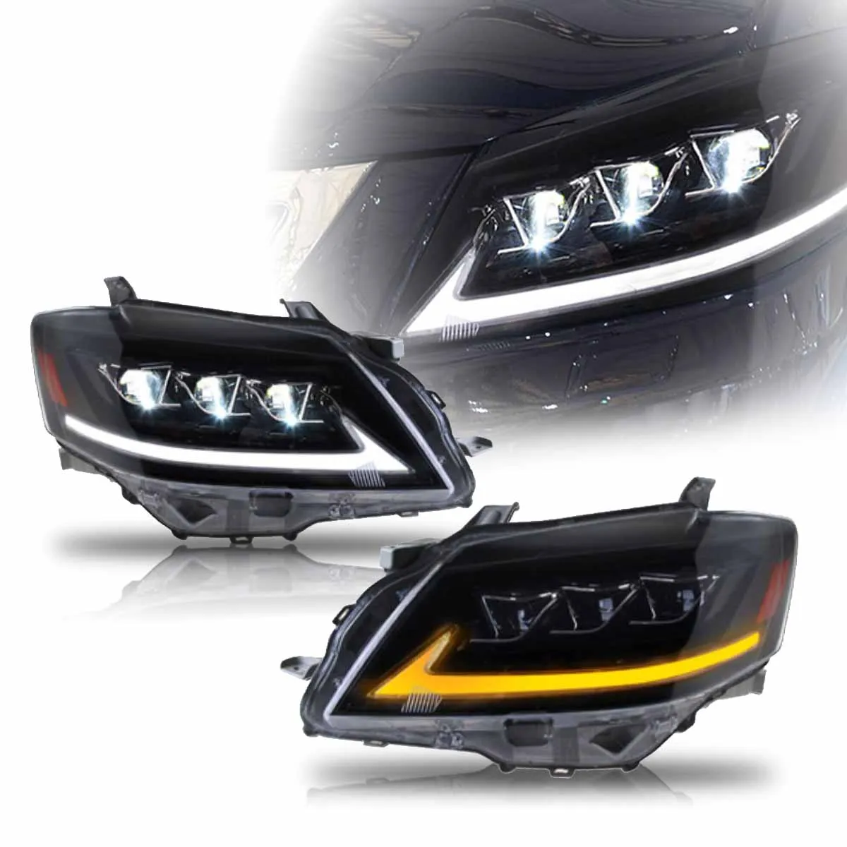 

LED Car Lights Head Lamps For Toyota Camry 6th Gen 2009-2014 Headlights Assembly DRL Turn Signal Low/High Beam