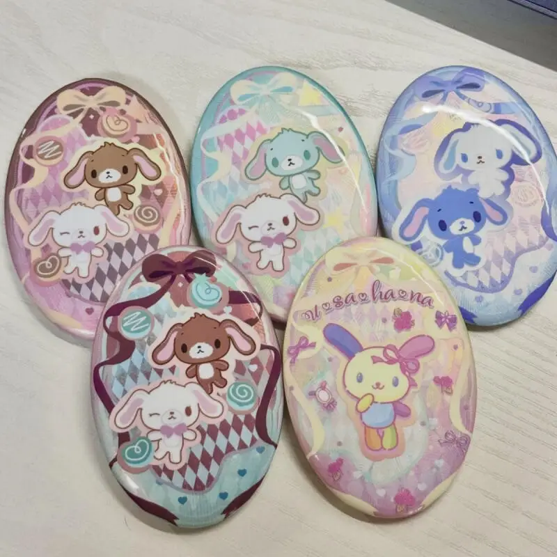 

Kawaii Cartoon Sugarbunnies Anime Peripheral Badge Flower Bunny Usahana Diy Brooch Millet Collection Friends Birthday Gifts