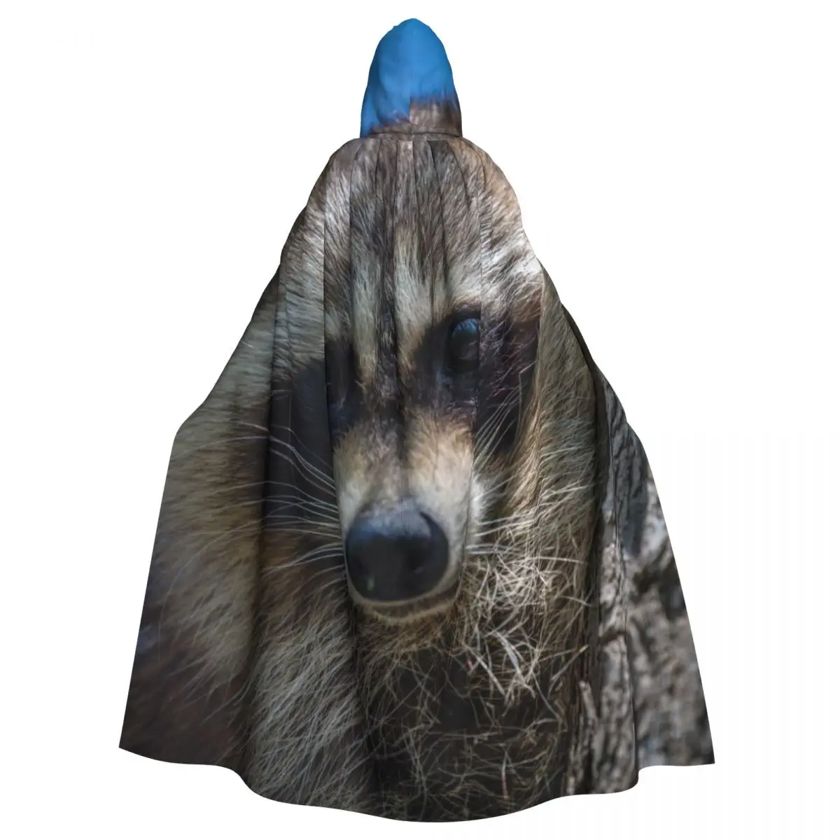 Unisex Witch Party Reversible Hooded Adult Vampires Cape Cloak Raccoon By Trunk