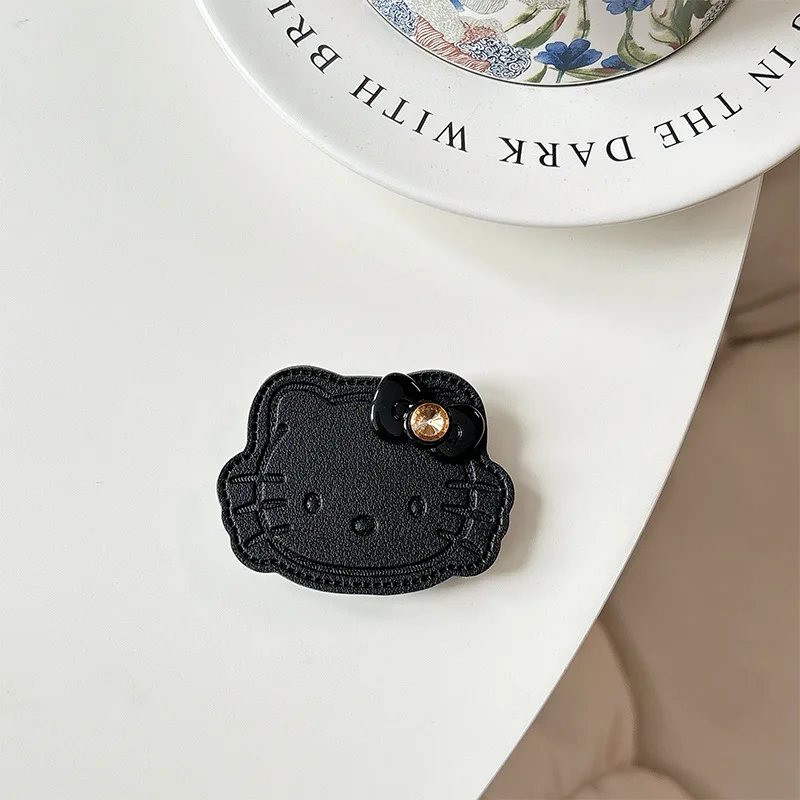 Sanrio hello kitty dos desenhos animados dopamina colorido couro telefone airbag titular caso de telefone colando suporte de mesa quadro um presente para a menina