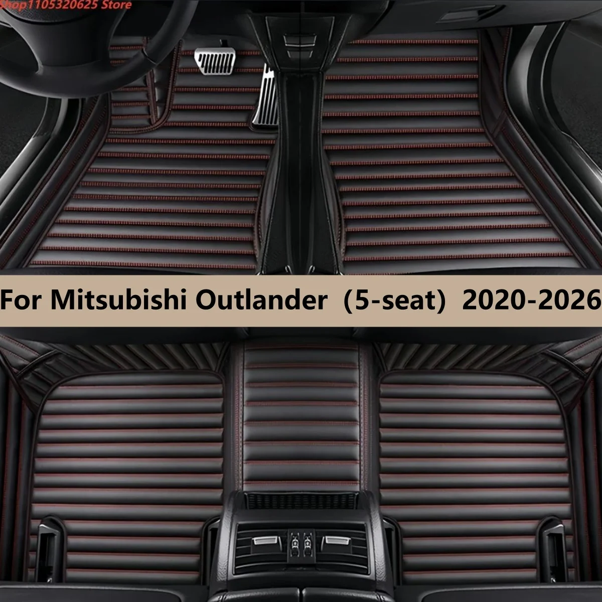 

Car Floor Mats For Mitsubishi Outlander（5-seat）2020 2021 2022 2023 2024 2025 2026 Floor Mats For Cars Interior Accessories