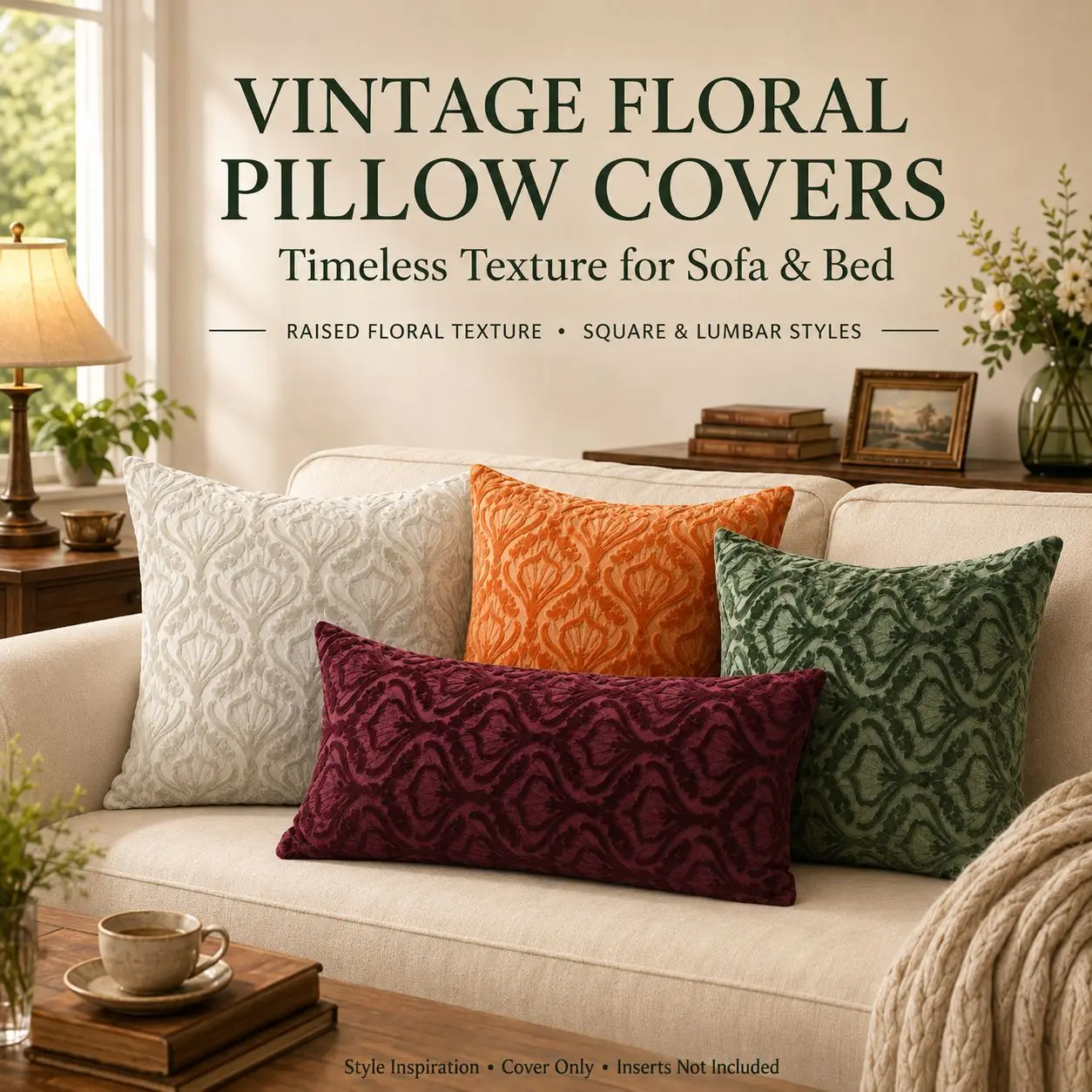 Plush Leaf Pillow Cover 30x50/45x45/50x50cm Quality Cut Velvet Simple Luxury Retro Cushion Cover Sofa Bedroom Home Decor