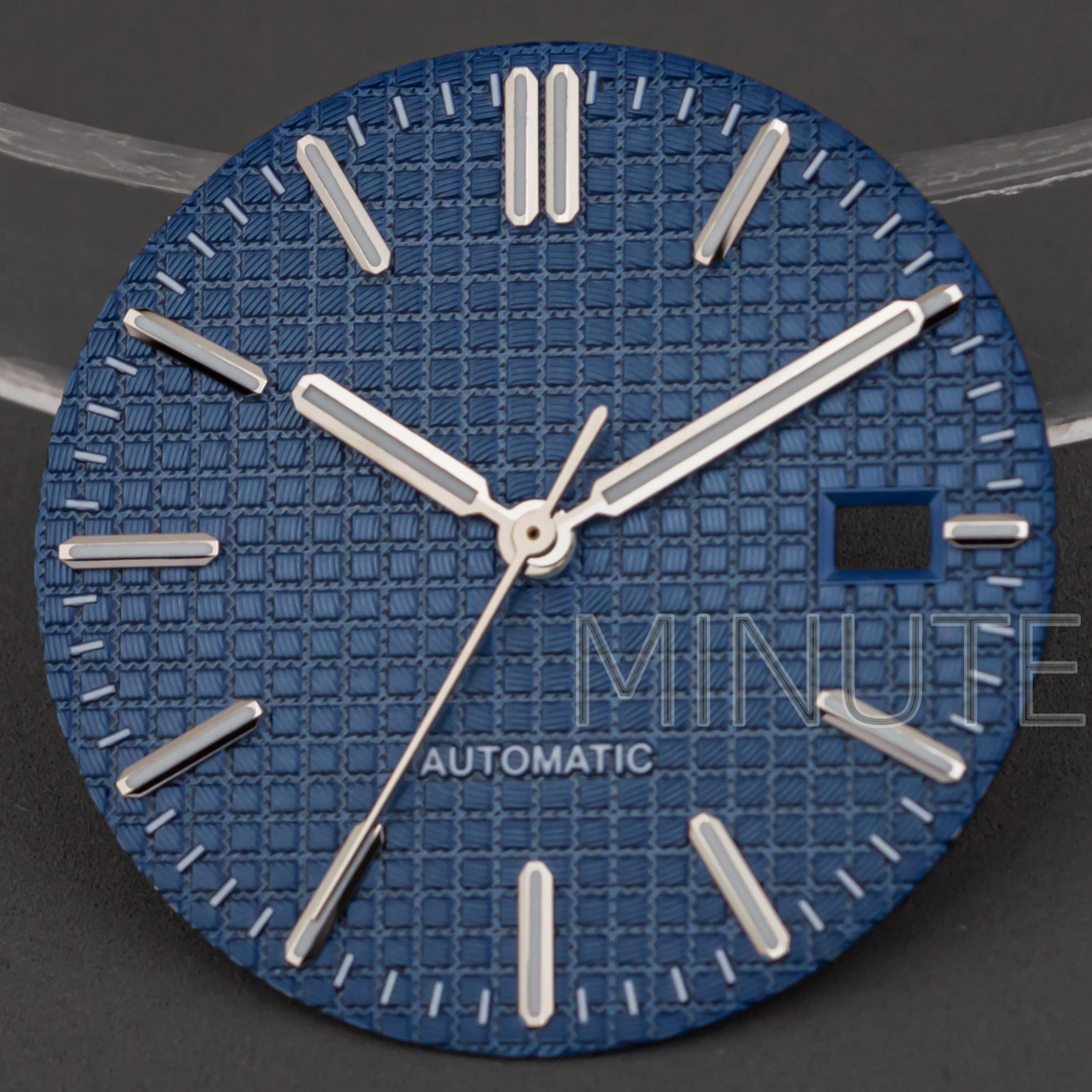 

31.8mm NH35 Dial Hands Green Luminous Black Blue Rose Gold Watch Dial for NH36 movement Royal Oak Case Watch Accessories Parts