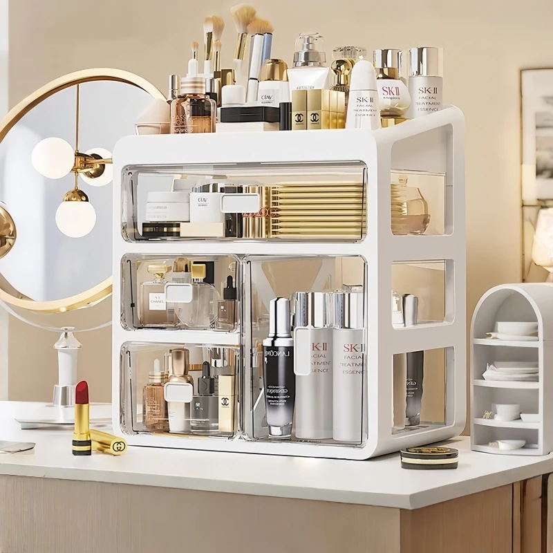 

Multi-layer Drawer Type Organizer for Cosmetics Table Desktop Storage Box Multi-functional Storage Cabinet Cosmetics Jewelry Box